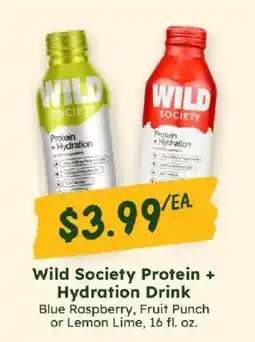 Sprouts Farmers Market Wild Society Protein + Hydration Drink offer