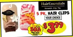 Ollie's HairEssentials 5 PK. HAIR CLIPS offer