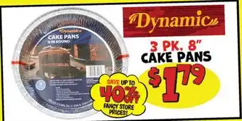 Ollie's DYNAMIC 3 PK. 8 CAKE PANS offer