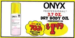 Ollie's ONYX PROFESSIONAL DRY BODY OIL offer