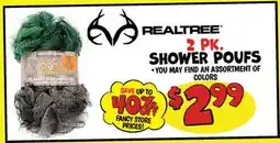 Ollie's REALTREE 2 PK. SHOWER POUFS offer