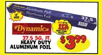 Ollie's DYNAMIC 37.5 SQ. FT. HEAVY DUTY ALUMINUM FOIL offer