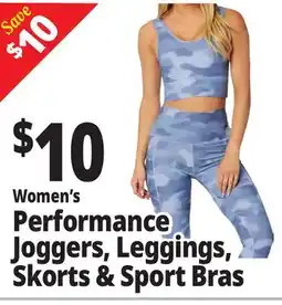 Ocean State Job Lot Women's Performance Joggers, Leggings, Skorts & Sport Bras offer