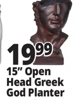 Ocean State Job Lot 15 Open Head Greek God Planter offer