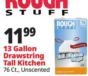 Ocean State Job Lot 13 Gallon Drawstring Tall Kitchen offer
