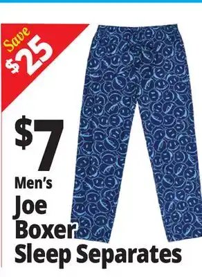 Ocean State Job Lot Men's Joe Boxer Sleep Separates offer