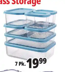 Ocean State Job Lot Home Living 7-Piece Glass Storage Set offer