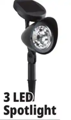 Ocean State Job Lot Outdoor Living Accents Solar LED Spotlight 12.5 offer