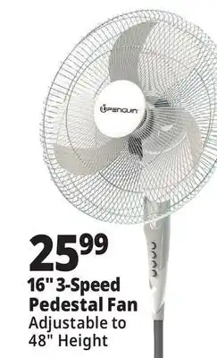 Ocean State Job Lot 16 3-Speed Pedestal Fan offer