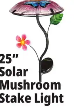 Ocean State Job Lot Outdoor Living Accents Solar Mushroom Stake Light 25 offer
