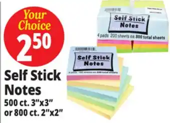 Ocean State Job Lot Self Stick Notes offer