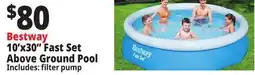 Ocean State Job Lot Bestway 10'x30 Fast Set Above Ground Pool offer