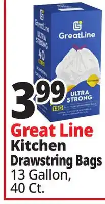 Ocean State Job Lot Great Line Kitchen Drawstring Bags offer
