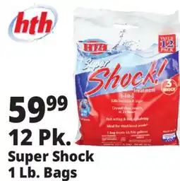 Ocean State Job Lot HTH Super Shock Pool Shock Treatment 12 Count offer