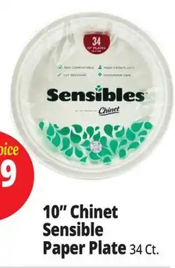 Ocean State Job Lot Chinet Sensibles 10 Plates 34 ct offer