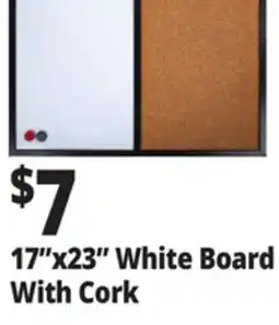 Ocean State Job Lot 17x23 White Board With Cork offer