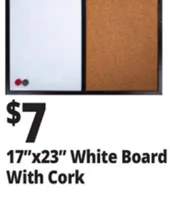 Ocean State Job Lot 17x23 White Board With Cork offer