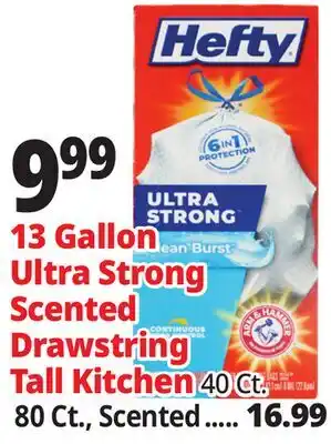 Ocean State Job Lot 13 Gallon Ultra Strong Scented Drawstring Tall Kitchen offer
