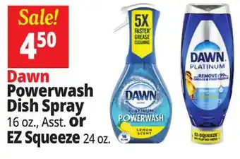 Ocean State Job Lot Dawn Platinum Plus Power wash Dish Spray 16 oz offer