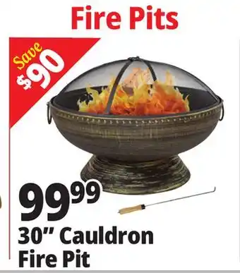 Ocean State Job Lot 30 Cauldron Fire Pit offer