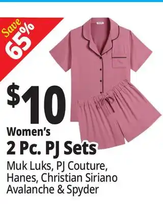 Ocean State Job Lot Women's 2 Pc. PJ Sets offer