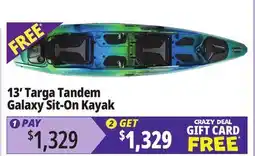 Ocean State Job Lot 13' Targa Tandem Galaxy Sit-On Kayak offer