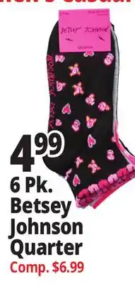 Ocean State Job Lot 6 Pk. Betsey Johnson Quarter offer