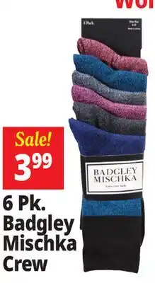 Ocean State Job Lot 6 Pk. Badgley Mischka Crew offer