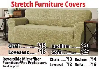 Ocean State Job Lot Reversible Microfiber Furniture/Pet Protectors offer