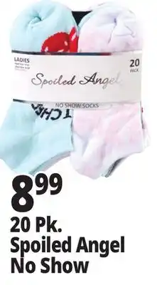 Ocean State Job Lot 20 Pk. Spoiled Angel No Show Women's Casual Socks offer