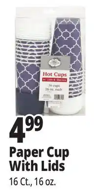 Ocean State Job Lot Paper Cup With Lids offer