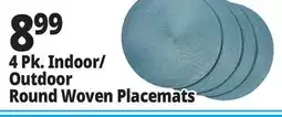 Ocean State Job Lot 4 Pk. Indoor/ Outdoor Round Woven Placemats offer