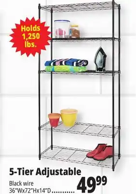 Ocean State Job Lot 5-Tier Adjustable offer