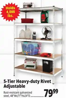 Ocean State Job Lot 5-Tier Heavy-duty Rivet Adjustable offer