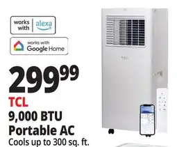 Ocean State Job Lot 9 500 BTU (6 000 DOE) Smart Portable Air Conditioner offer
