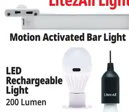 Ocean State Job Lot LitezAll Light Motion Activated Bar Light offer