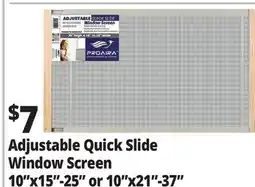Ocean State Job Lot Adjustable Quick Slide Window Screen offer