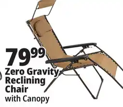 Ocean State Job Lot Oversized Zero Gravity Chair with Canopy Tan offer