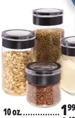 Ocean State Job Lot Home Living Glass Jar 10 oz offer