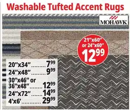 Ocean State Job Lot Washable Tufted Accent Rugs offer