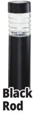 Ocean State Job Lot Outdoor Living Accents Black Solar Light Rod 15 offer