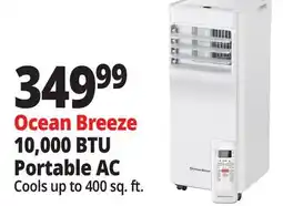 Ocean State Job Lot Ocean Breeze 10,000 BTU Portable AC offer