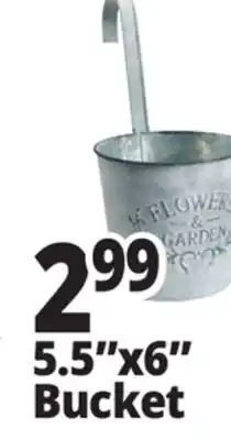 Ocean State Job Lot Galvanized Hanging Steel Bucket offer