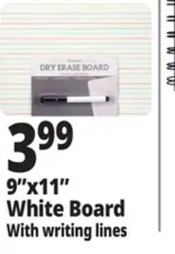 Ocean State Job Lot Writing Lines White Board 9x11 offer