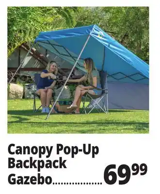Ocean State Job Lot Canopy Pop-Up Backpack Gazebo offer