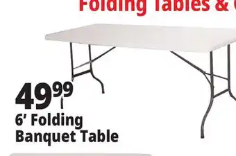 Ocean State Job Lot Enduro 6' Folding Banquet Table offer