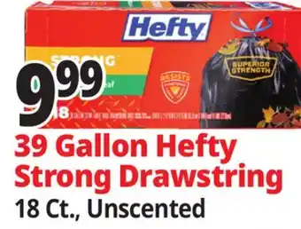 Ocean State Job Lot 39 Gallon Hefty Strong Drawstring offer
