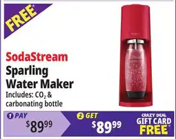 Ocean State Job Lot SodaStream Terra Sparkling Water Maker White/Gold offer