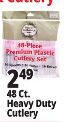 Ocean State Job Lot 48 Ct. Heavy Duty Cutlery offer