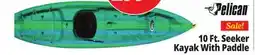 Ocean State Job Lot Pelican Seeker 100X Kayak w/ Paddle offer
